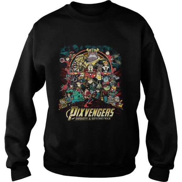 Tops - Pixvengers Infinity And Beyond War Pixar Avengers Sweatshirt